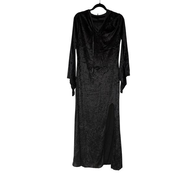 Sexy Hoodie Velour Dress Gothic Punk Renaissance Costume Victorian Dress - Picture 3 of 6